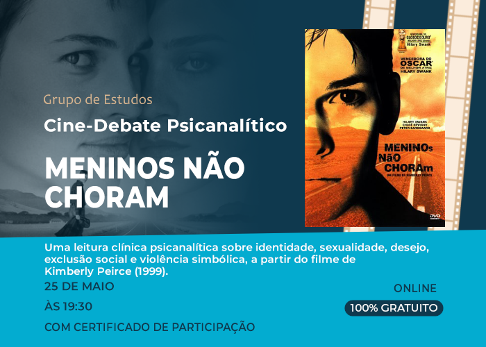 Banner Meninos não choram