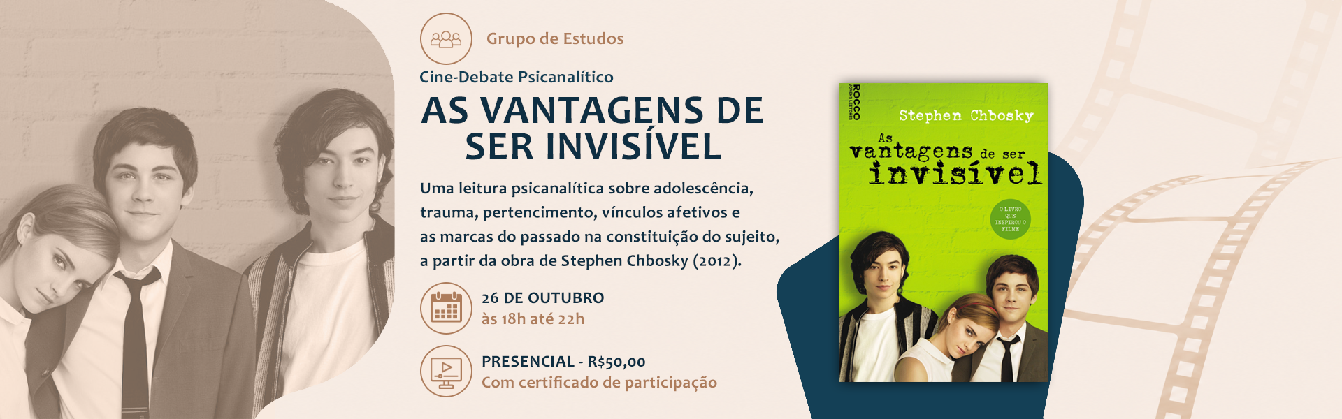 Banner As Vantagens de ser invisível